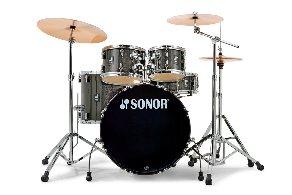 Sonor AQX Studio Drum Set - Black Midnight Sparkle