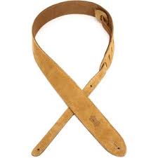 Levy's MS26 Suede Guitar Strap - Honey