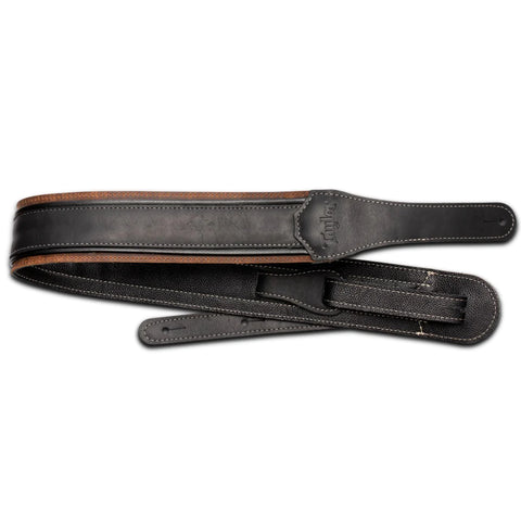 Taylor American Dream Guitar Strap, Leather, Brown/Black