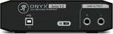 Back of the Mackie Onyx Artist Audio Interface showing USB port and Line Outputs