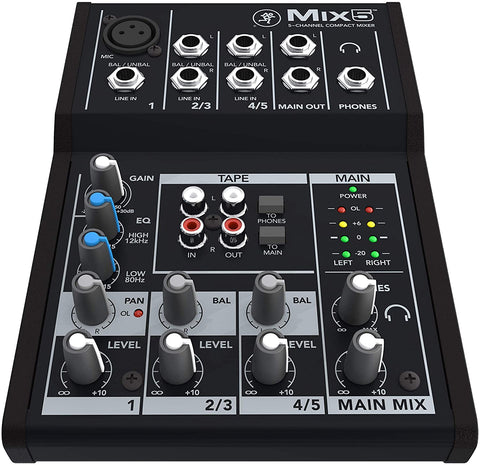Mackie Mix Series Mix5 5-Channel Mixer