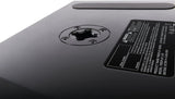 The bottom of the Mackie FreePlay Live personal PA system that shows how easy it fits onto a mic stand