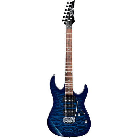 Ibanez Gio GRX70QA Electric Guitar - Transparent Blue Burst