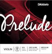 D'Addario Prelude Violin D 4/4 Medium Tension J813 4/4M, Single String
