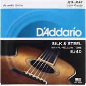 D'Addario - Silk & Steel Folk Guitar Strings - 11/47