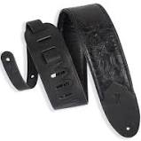 Levy's M4WP-007 Garment Leather Guitar Strap - Black