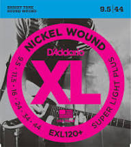 D'Addario - Nickel Wound - Super Light Plus Gauge - 9.5/44