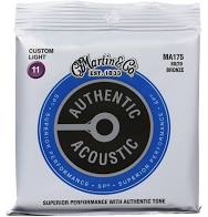 Martin MA535 SP Phosphor Bronze Authentic Acoustic Guitar Strings Custom Light 11-52