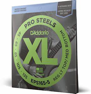 D'addario Pro Steels EPS165-5 Bass Strings