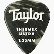 351 Thermex Ultra Picks, Black Onyx, 1.25mm, 6-Pack
