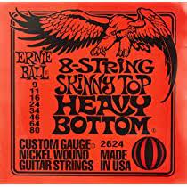 Ernie Ball 2624 Skinny Top Heavy Bottom Slinky Nickel Wound Electric Guitar Strings - .009-.080 8-string