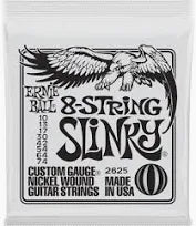 Ernie Ball 2625 Regular Slinky Nickel Wound Electric Guitar Strings - .010-.074 8-string