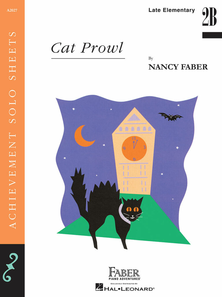 Faber Piano Adventures Cat Prowl Late Elementary/Level 2B Piano Solo