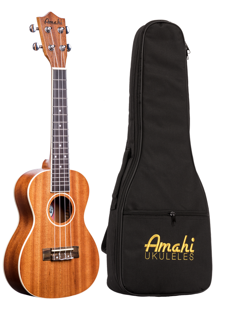 Amahi Ukulele, Mahogany Top - Concert with White Binding