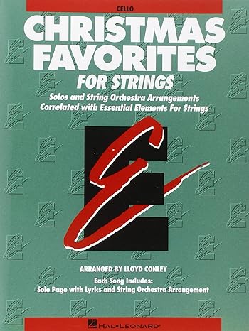 Hal Leonard - Essential Elements - Strings - Cello - Christmas Favorites