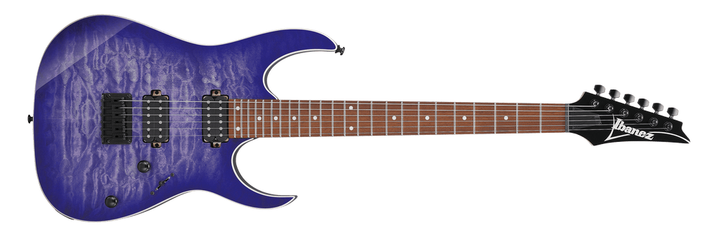 Ibanez RG421QM-CBB Electric Guitar - Cerulean Blue Burst