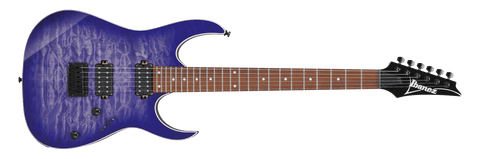 Ibanez RG421QM-CBB Electric Guitar - Cerulean Blue Burst