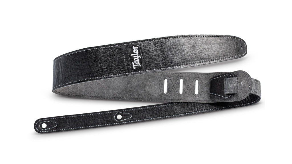 Taylor Strap, Black Leather, Suede Back