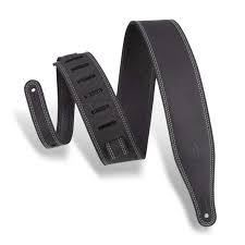 Butter Double Stitch Guitar Strap – M17BDS-BLK