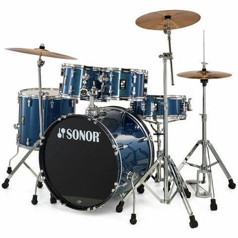 Sonor AQX Studio Drum Set - Blue Ocean Sparkle