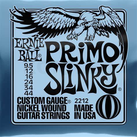 Ernie Ball 2212 Primo Slinky Nickel Wound Electric Guitar Strings - 9.5-44