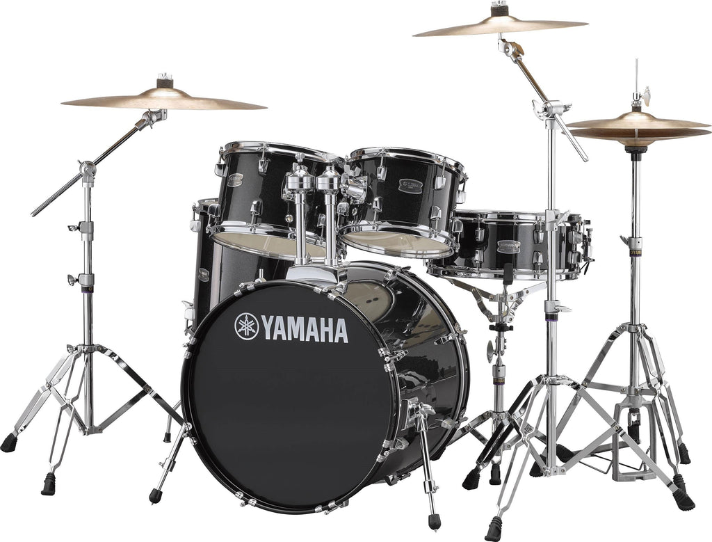 Yamaha Rydeen 5-Piece Shell Pack With 22" Bass Drum Black Glitter