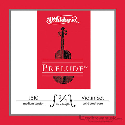 D'Addario Strings Prelude Violin Set 3/4 J8103/4M