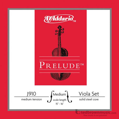 D'Addario Strings Prelude Viola Set 15-16" J910MM