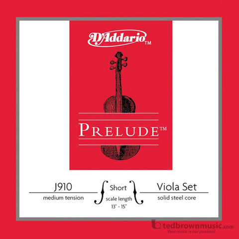 D'Addario Strings Prelude Viola Set Under 15" J910SM