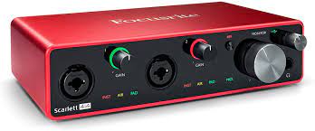 Focusrite Scarlett 4i4 3rd Gen USB Recording Interface