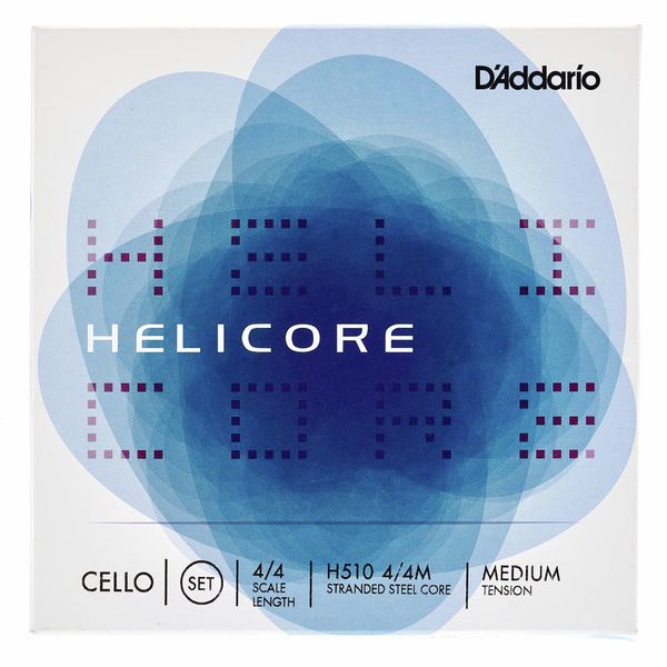 D'Addario Helicore Series Cello String Set 4/4 Size Medium