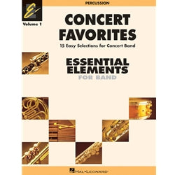 Hal Leonard - Essential Elements - Band - Percussion - Concert Favorites Vol. 1