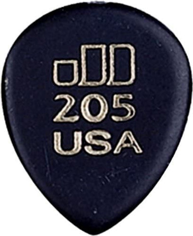 Dunlop 477P205 JD Jazztones, Black, Pointed Tip, 6/Player's Pack