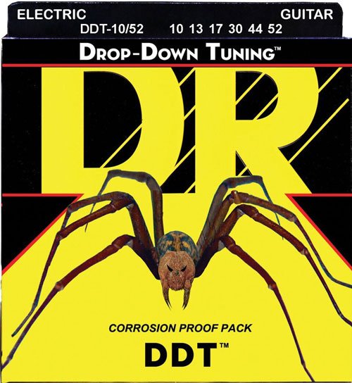DR Strings DDT-10/52 Drop-Down Tuning Strings Medium To Heavy, 10-52