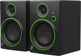 Mackie Studio Monitor, Black w/green trim, 4-inch (CR4BT)