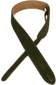 Levy's MS12 Suede Guitar Strap - Green