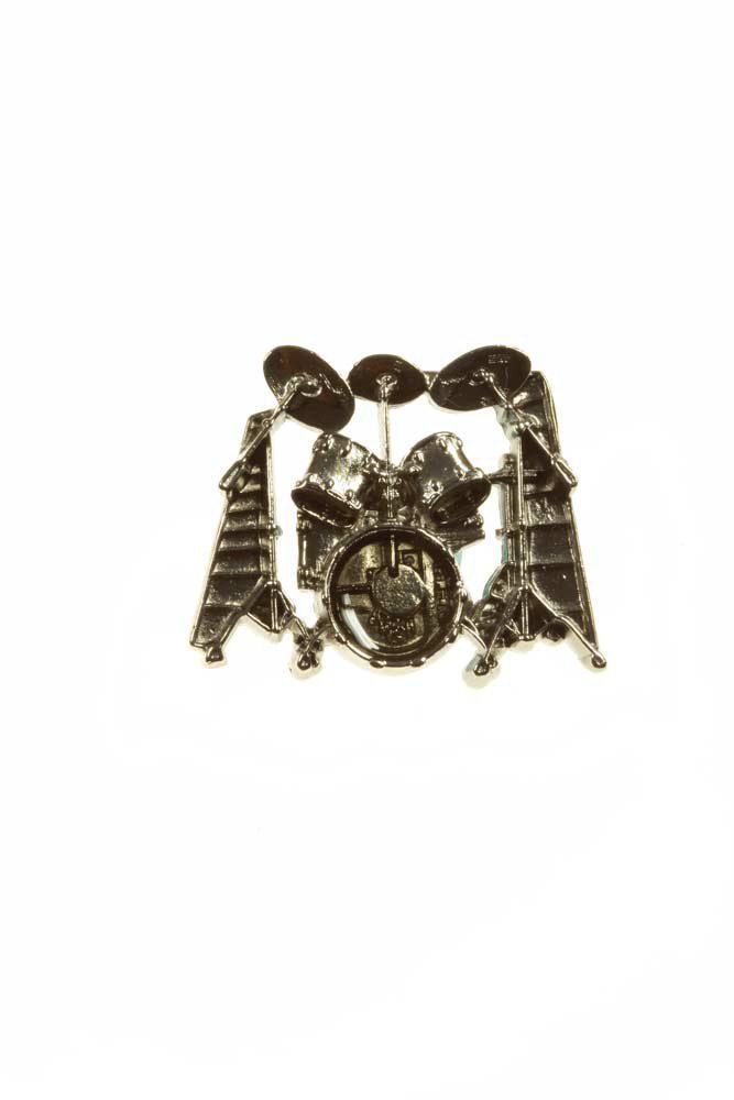 Harmony - Silver Drumset Pin