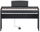 Yamaha P-125 88-Key Weighted Digital Piano Home Bundle with Furniture Stand and Bench
