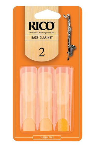 Rico Bass Clarinet Reeds #2.0 (3 Pack)