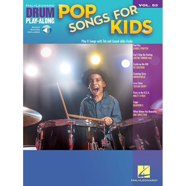 Drum Play-Along Pop Songs for Kids Vol. 53