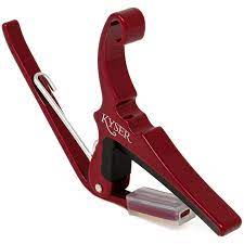 Kyser Quick-Change Capo for 6-string acoustic guitars, Red, KG6R