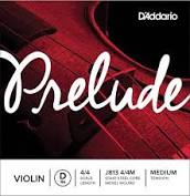 D'Addario Prelude Violin D 4/4 Medium Tension J813 4/4M, Single String