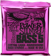 Ernie Ball - Power Slinky Nickel Wound - Custom Gauge - 50/135 - 5-String