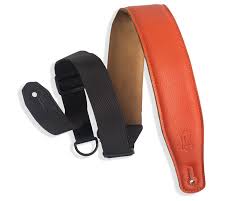 Levy's MRHGS-ORG Garment Leather Guitar Strap - Orange