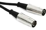 Hosa MID-315BK 5-Pin DIN to 5-Pin DIN MIDI Cable, 15 Feet