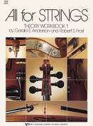 All For Strings Theory Workbook 1 - Violin
