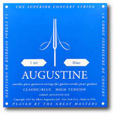 Augustine Classic Blue MT/HT Classical Guitar Strings, Full Set