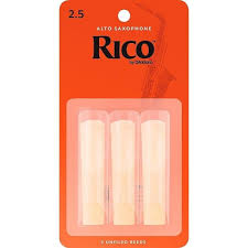 Rico Alto Sax #2.5 Reeds (3 Pack)