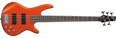 Ibanez GSR 5 String Bass Guitar, Right, Roadster Orange Metallic (GSR205ROM)