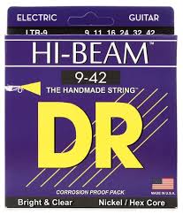 DR Strings LTR-9 Hi-Beam Nickel Plated Electric Strings -.009-.042 Light
